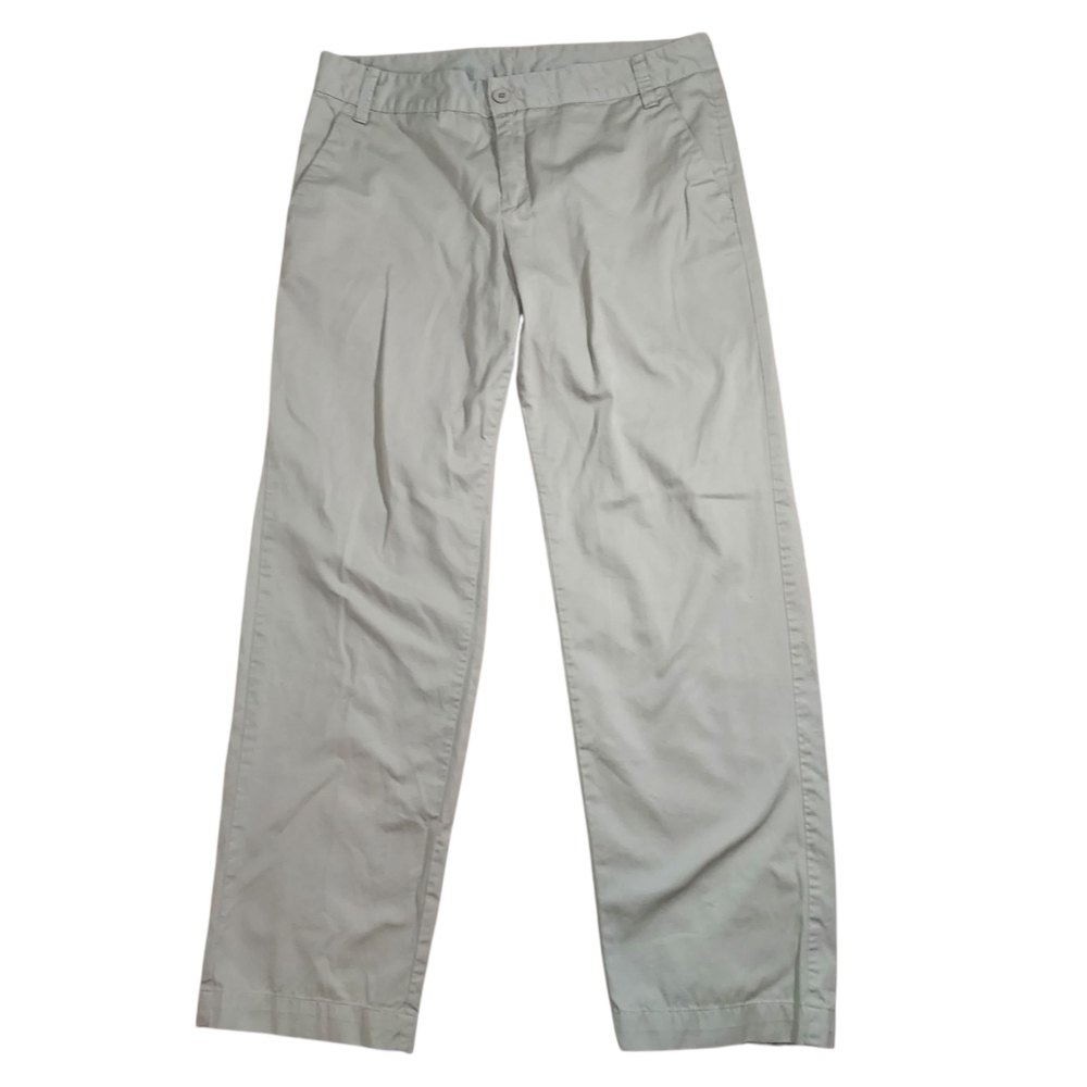 Garnet Hill Khaki Cotton Chino Pants 12P